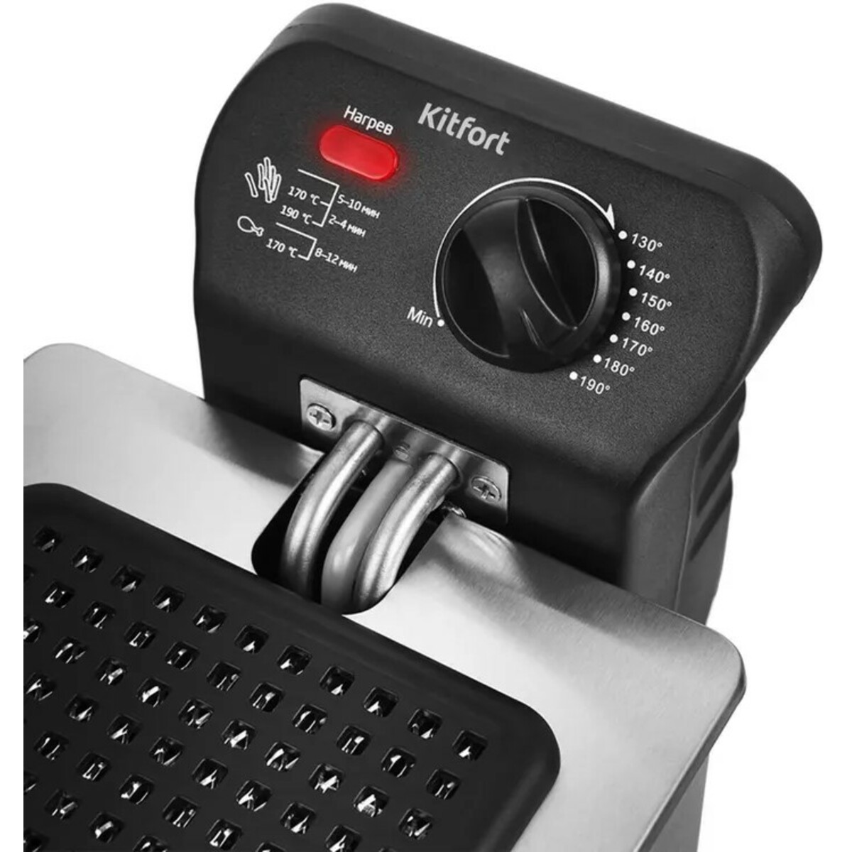 Фритюрница Kitfort КТ-2023 (Цвет: Black / Silver)