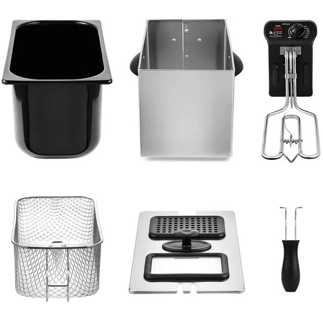 Фритюрница Kitfort КТ-2023 (Цвет: Black/Silver)