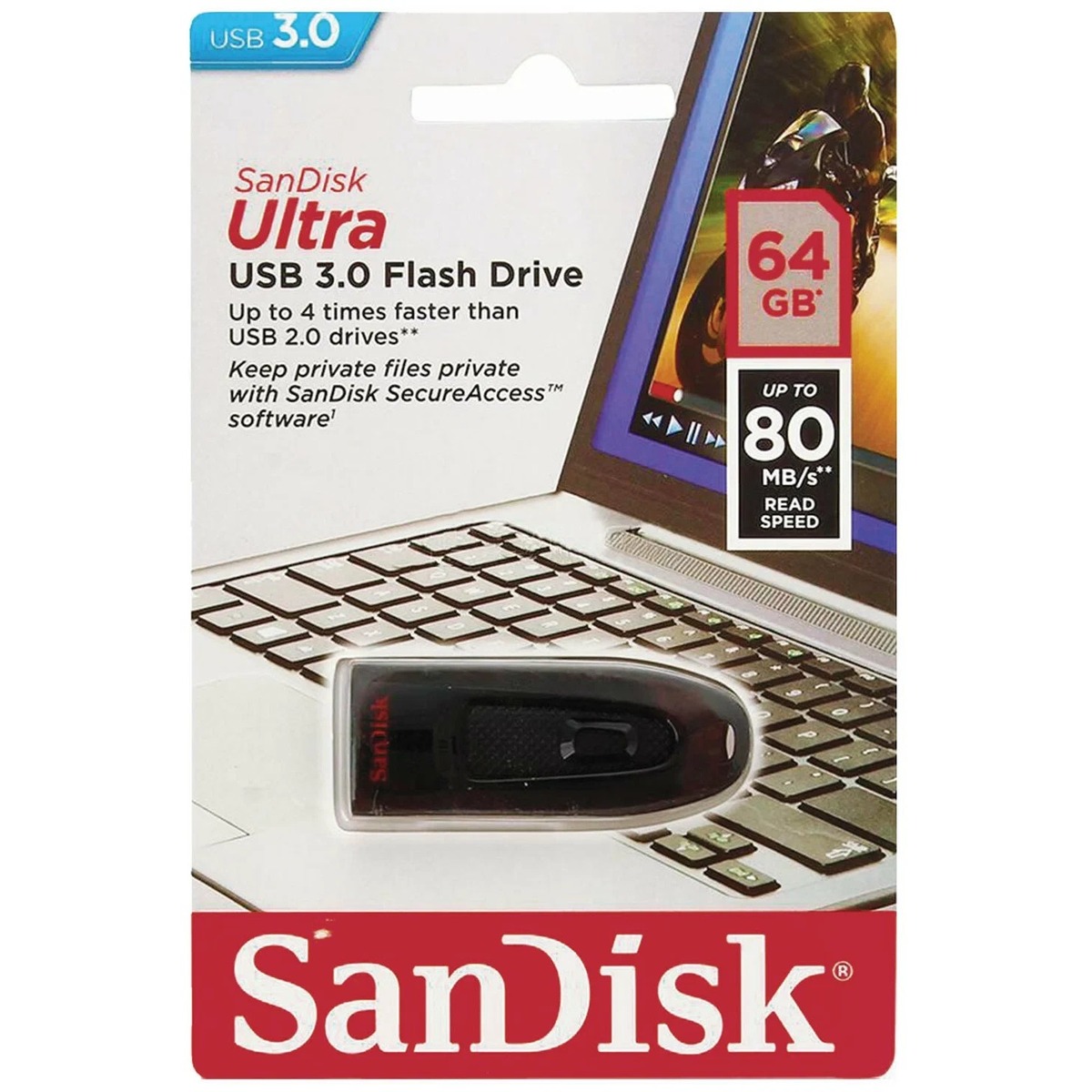 Флэш-накопитель SANDISK 64GB SDCZ48-064G-U46 (Цвет: Black)