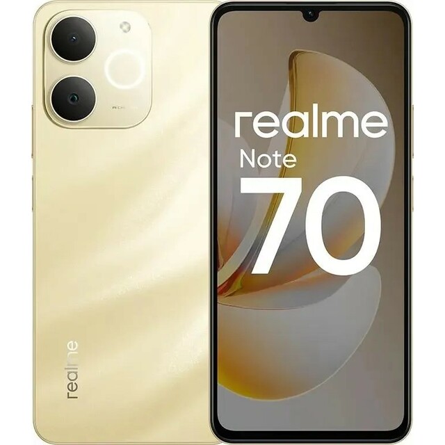 Смартфон realme Note 70 6 / 128Gb (Цвет: Gold) Смартфон realme Note 70 6 / 128Gb (Цвет: Gold)