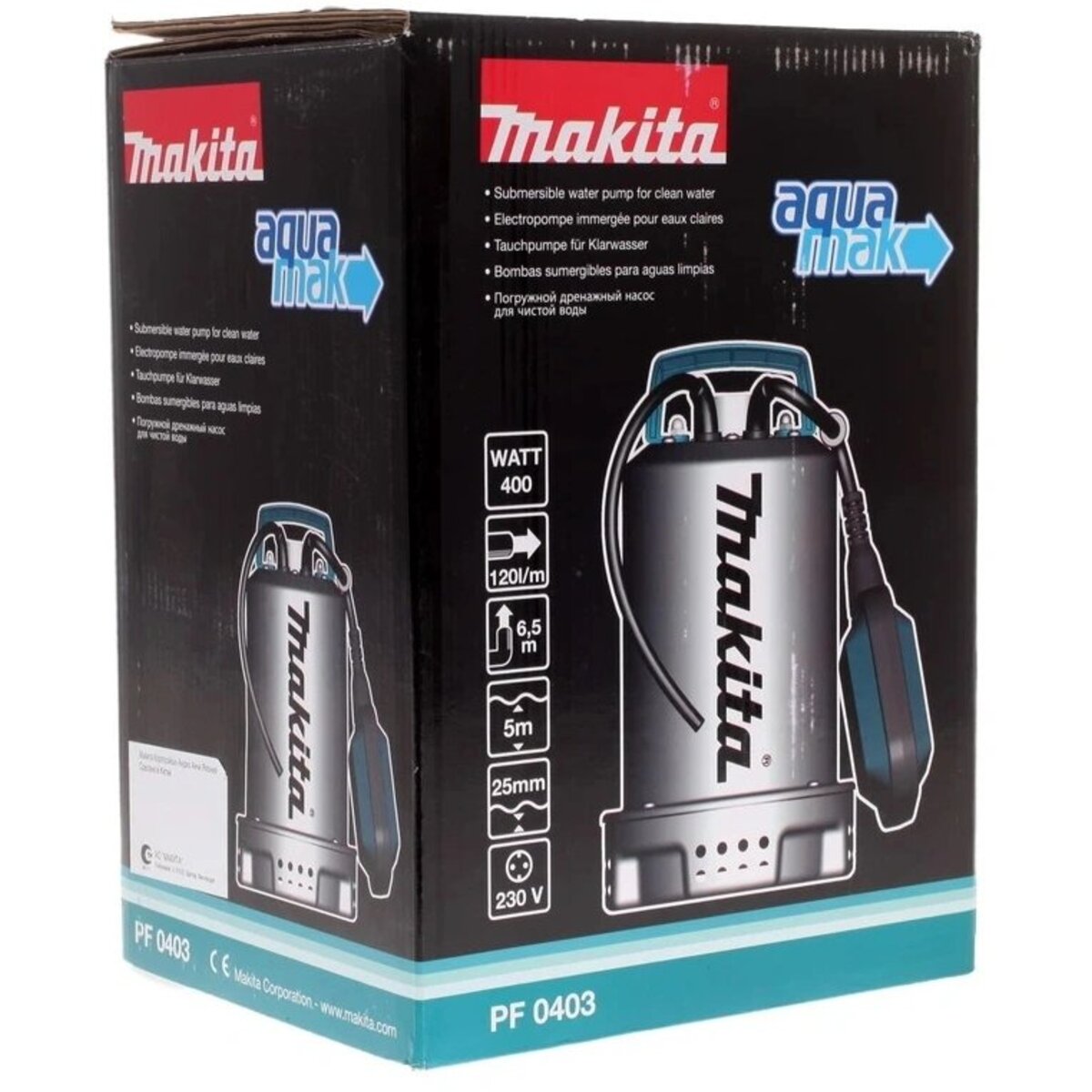 Садовый насос дренажный Makita PF0403 (Цвет: Silver)