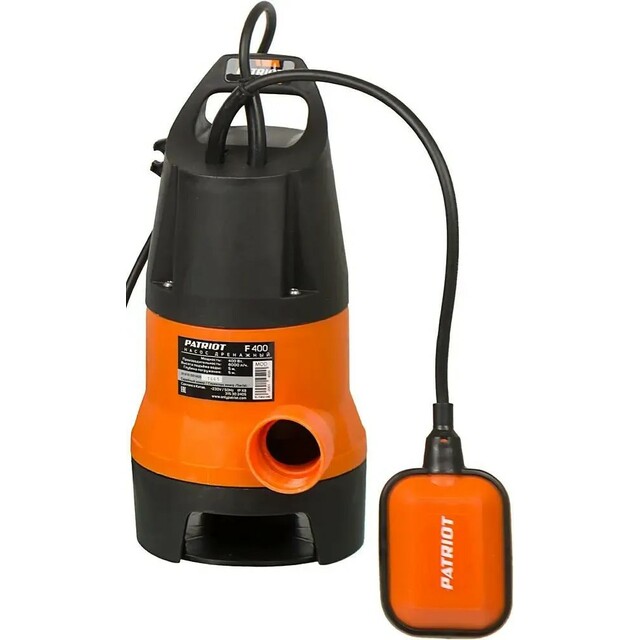 Садовый насос дренажный Patriot F400 (Цвет: Orange)