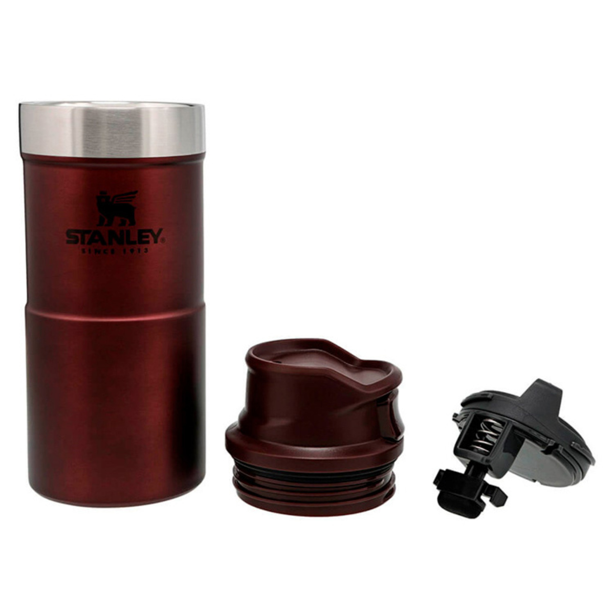 Термокружка Stanley The Trigger-Action Travel Mug 0.35л. (Цвет: Burgundy)