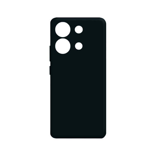 Чехол-накладка Borasco Silicone Case для смартфона Xiaomi Redmi Note 13 Pro 4G, черный