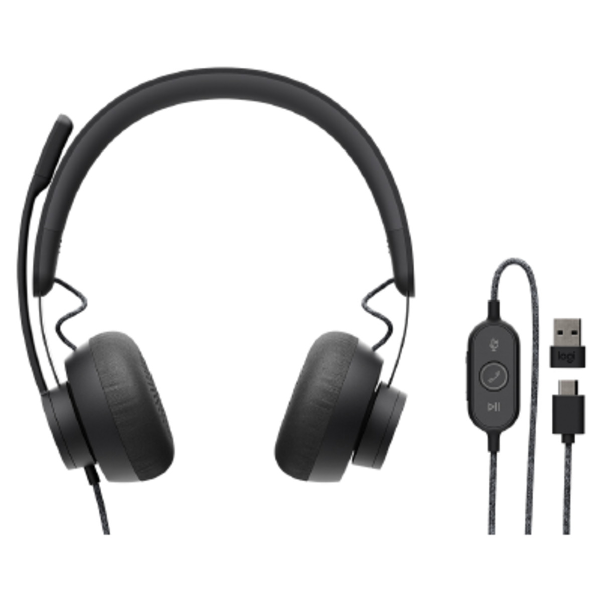 Компьютерная гарнитура Logitech Zone Wired UC (Цвет: Black)
