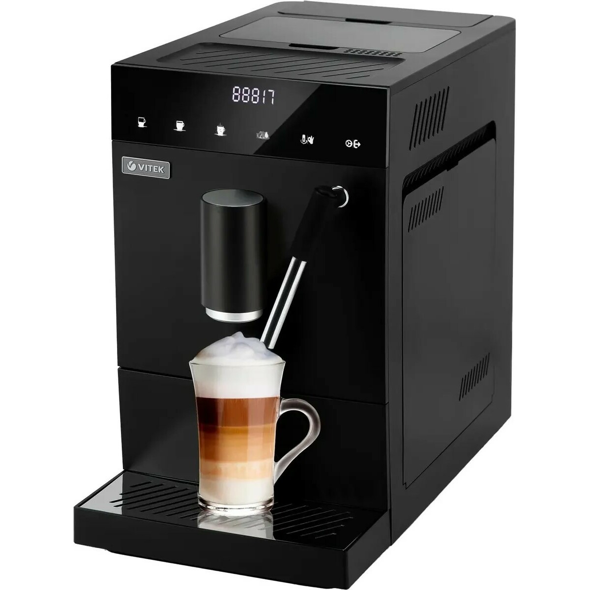 Кофемашина Vitek Metropolis VT-8701, черный