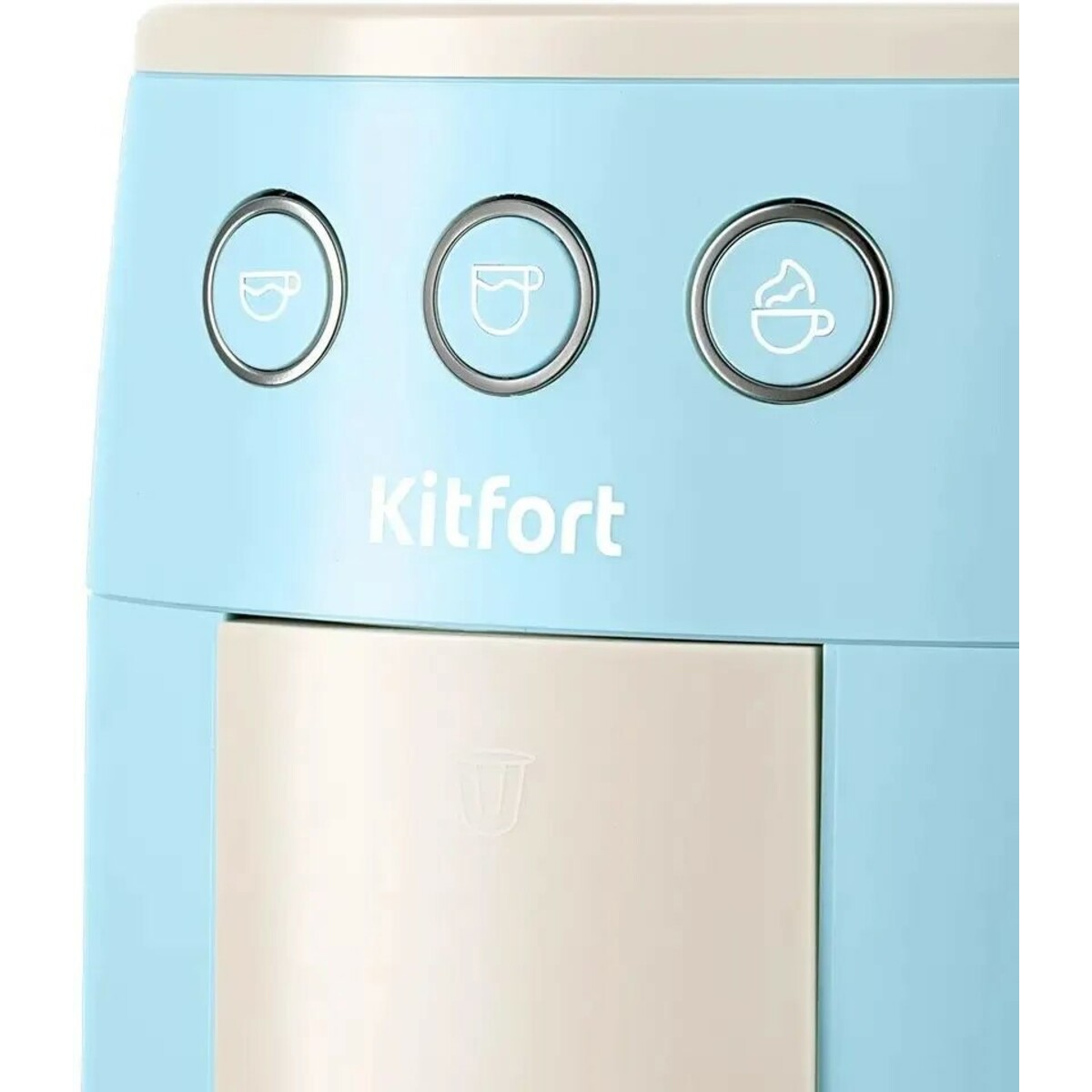 Кофеварка рожковая Kitfort КТ-7466 (Цвет: Blue / White)