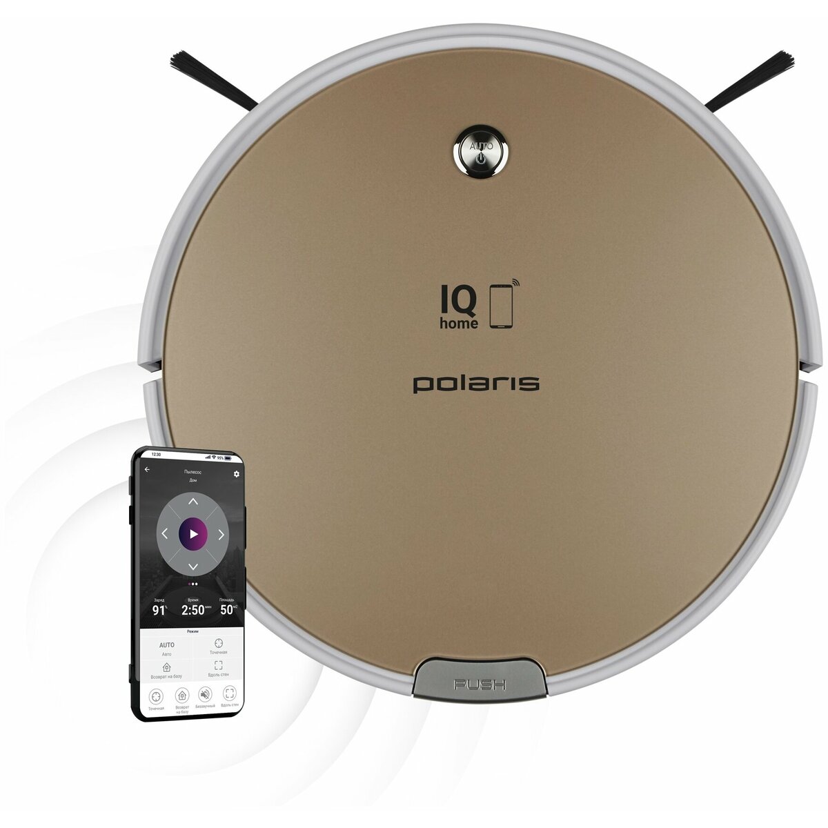 Робот-пылесос Polaris PVCR 0735 WI-FI IQ Home Aqua (Цвет: Beige)