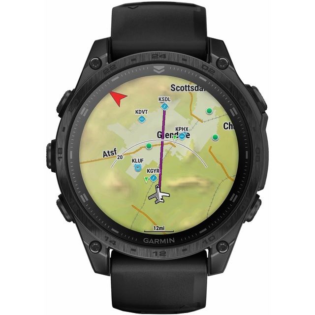 Умные часы Garmin Tactix 8 47mm Amoled Sapphire, черный