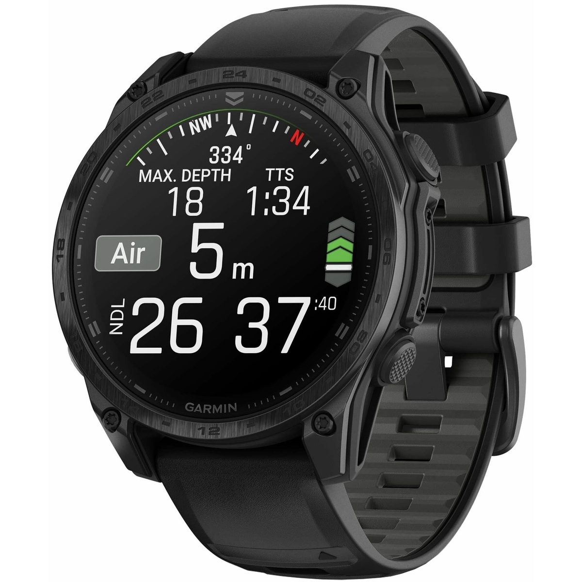 Умные часы Garmin Tactix 8 47mm Amoled Sapphire, черный