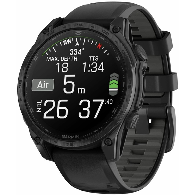 Умные часы Garmin Tactix 8 47mm Amoled Sapphire, черный