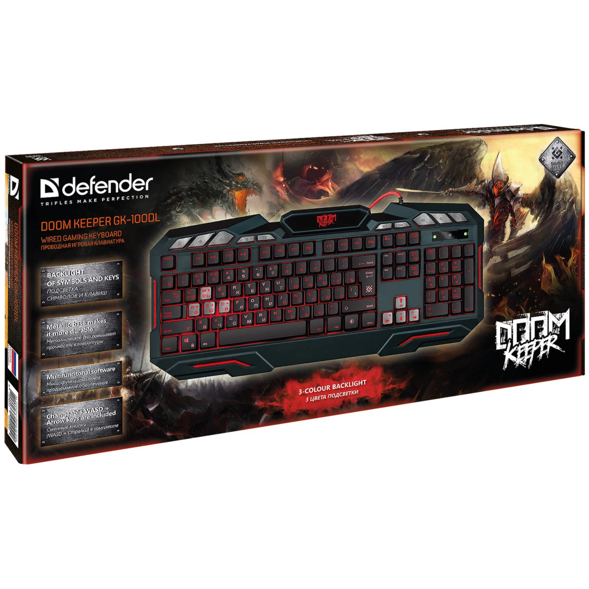 Клавиатура Defender Doom Keeper GK-100DL (Цвет: Black)