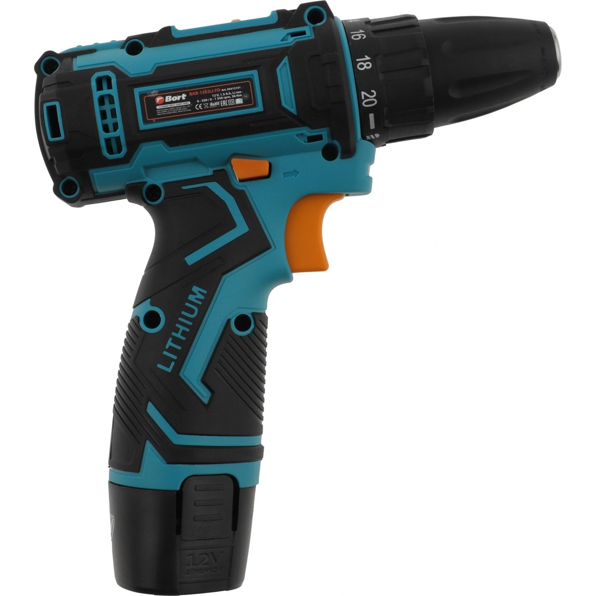 Дрель-шуруповерт Bort BAB-12x2Li-FD (Цвет: Blue)