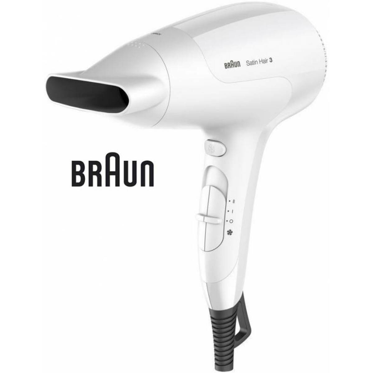 Фен Braun HD 380 (Цвет: White/Silver)