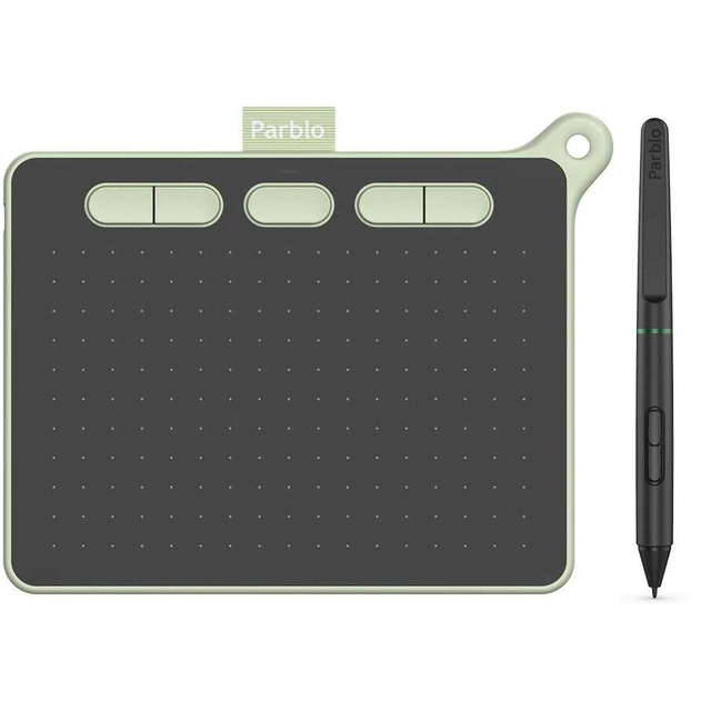 Графический планшет Parblo Ninos S (Цвет: Black/Green)