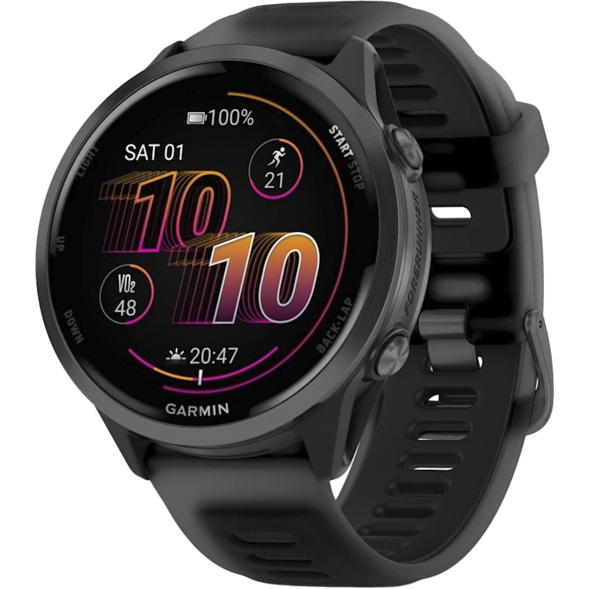 Умные часы Garmin Forerunner 570 47mm, черный