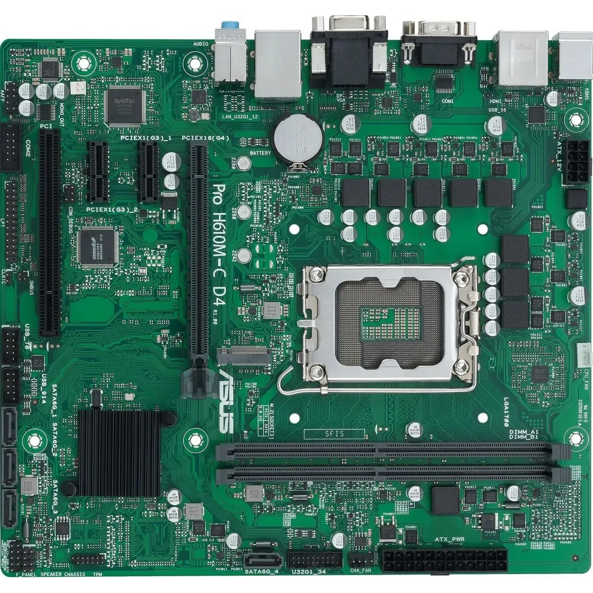 Материнская плата Asus PRO H610M-C D4-CSM 