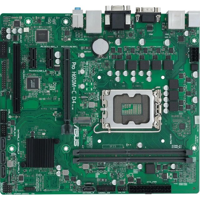 Материнская плата Asus PRO H610M-C D4-CSM 
