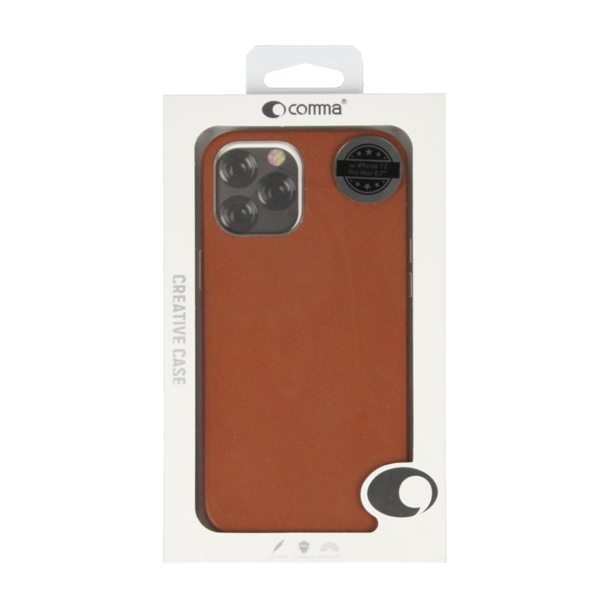 Чехол-накладка Comma Royal Leather Сase для смартфона iPhone 12 Pro Max (Цвет: Brown)