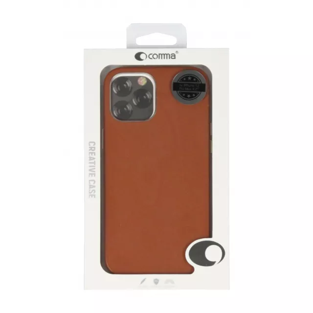 Чехол-накладка Comma Royal Leather Сase для смартфона iPhone 12 Pro Max (Цвет: Brown)