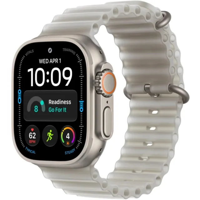 Умные часы Apple Watch Ultra 4 49mm Titanium Case with Ocean Band (Цвет: Natural/Translucent Gray)