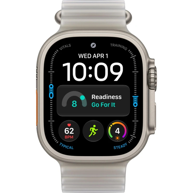 Умные часы Apple Watch Ultra 4 49mm Titanium Case with Ocean Band (Цвет: Natural / Translucent Gray)