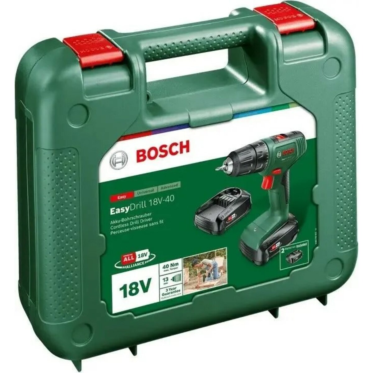 Дрель-шуруповерт Bosch EasyDrill (Цвет: Green)