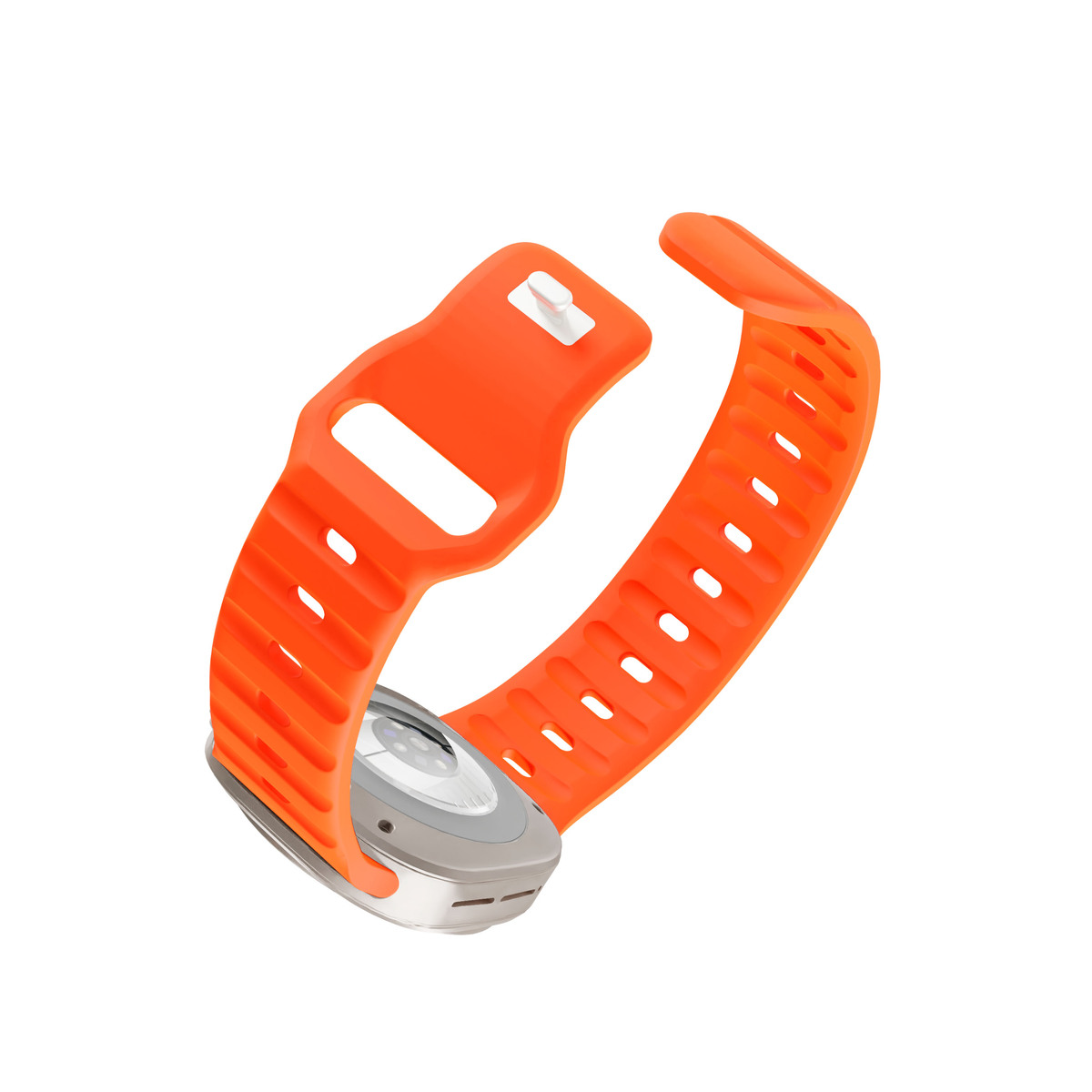 Ремешок силиконовый VLP Pulse Band для Samsung Watch Ultra 47 мм, оранжевый