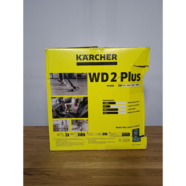 Строительный пылесос Karcher WD 2 Plus V-12 / 4 / 18 (Цвет: Yellow) Строительный пылесос Karcher WD 2 Plus V-12 / 4 / 18 (Цвет: Yellow)