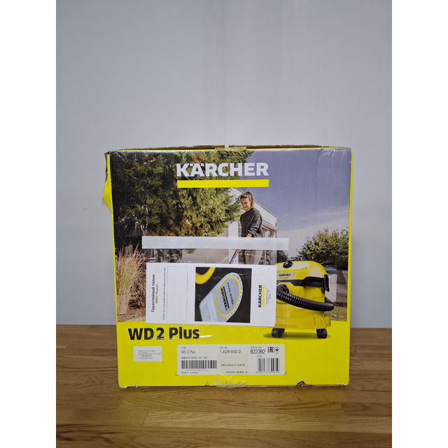 Строительный пылесос Karcher WD 2 Plus V-12 / 4 / 18 (Цвет: Yellow) Строительный пылесос Karcher WD 2 Plus V-12 / 4 / 18 (Цвет: Yellow)