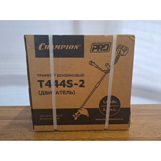 Триммер бензиновый Champion T444S-2 (2-коробки) (Цвет: Yellow / Black)