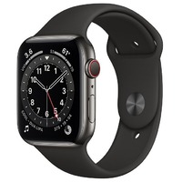 Умные часы Apple Watch Series 6 GPS 40mm Stainless Steel Case with Sport Band (Цвет: Graphite/ Black)