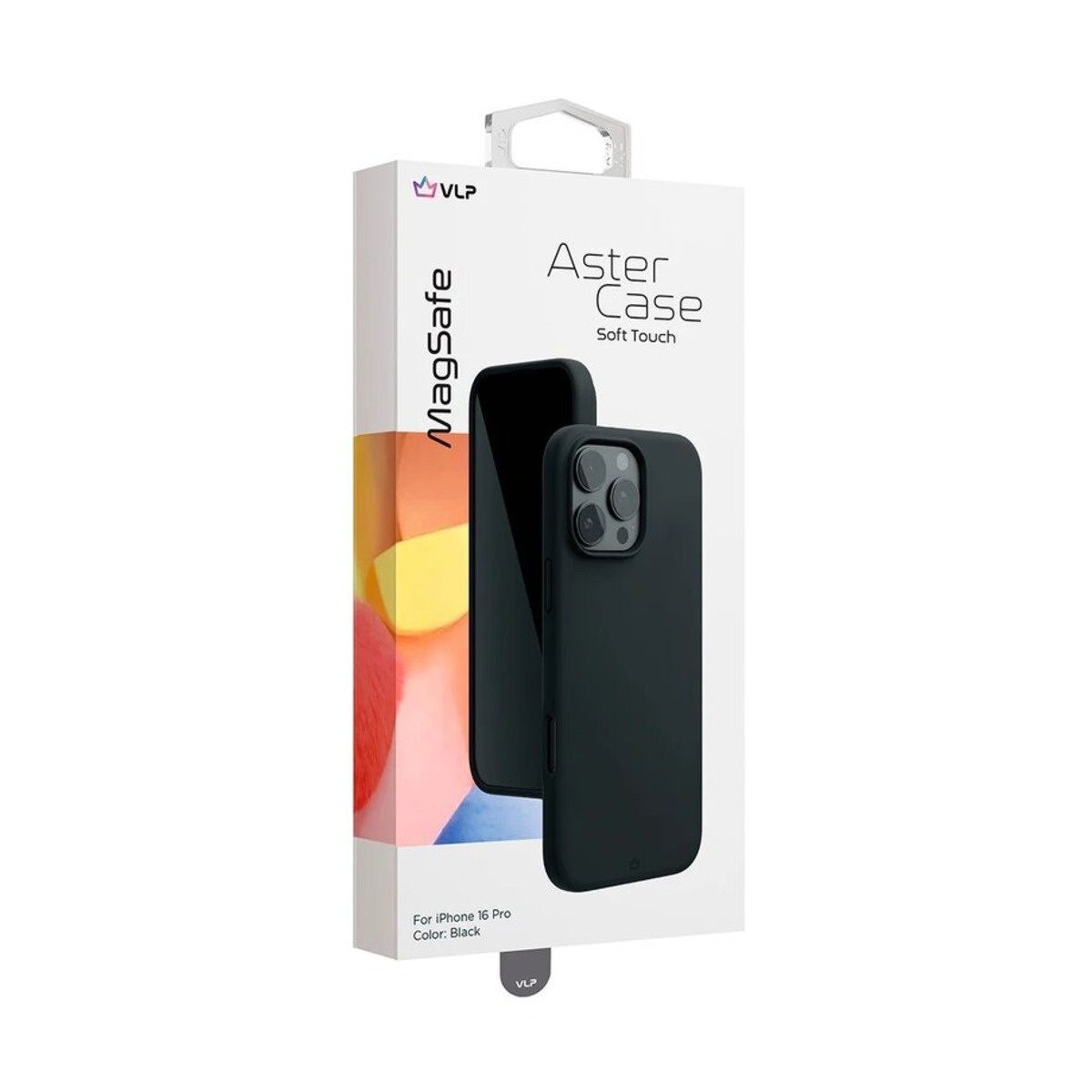 Чехол-накладка VLP Aster Case with MagSafe для смартфона Apple iPhone 16 Pro (Цвет: Black)