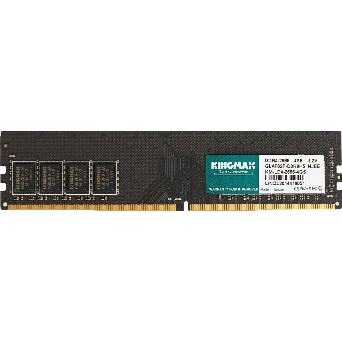 Память DDR4 4Gb 2666MHz Kingmax KM-LD4-2666-4GS