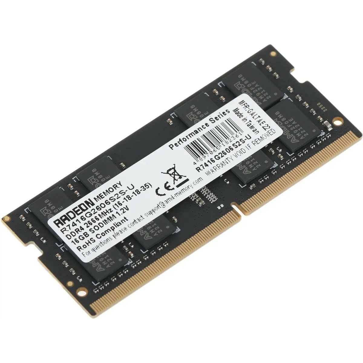 Память DDR4 16Gb 2666MHz AMD R7416G2606S2S-U