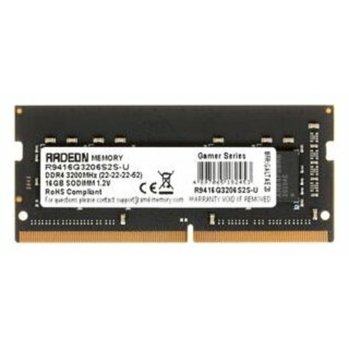 Память DDR4 16Gb 3200MHz AMD R9416G3206S2S-U