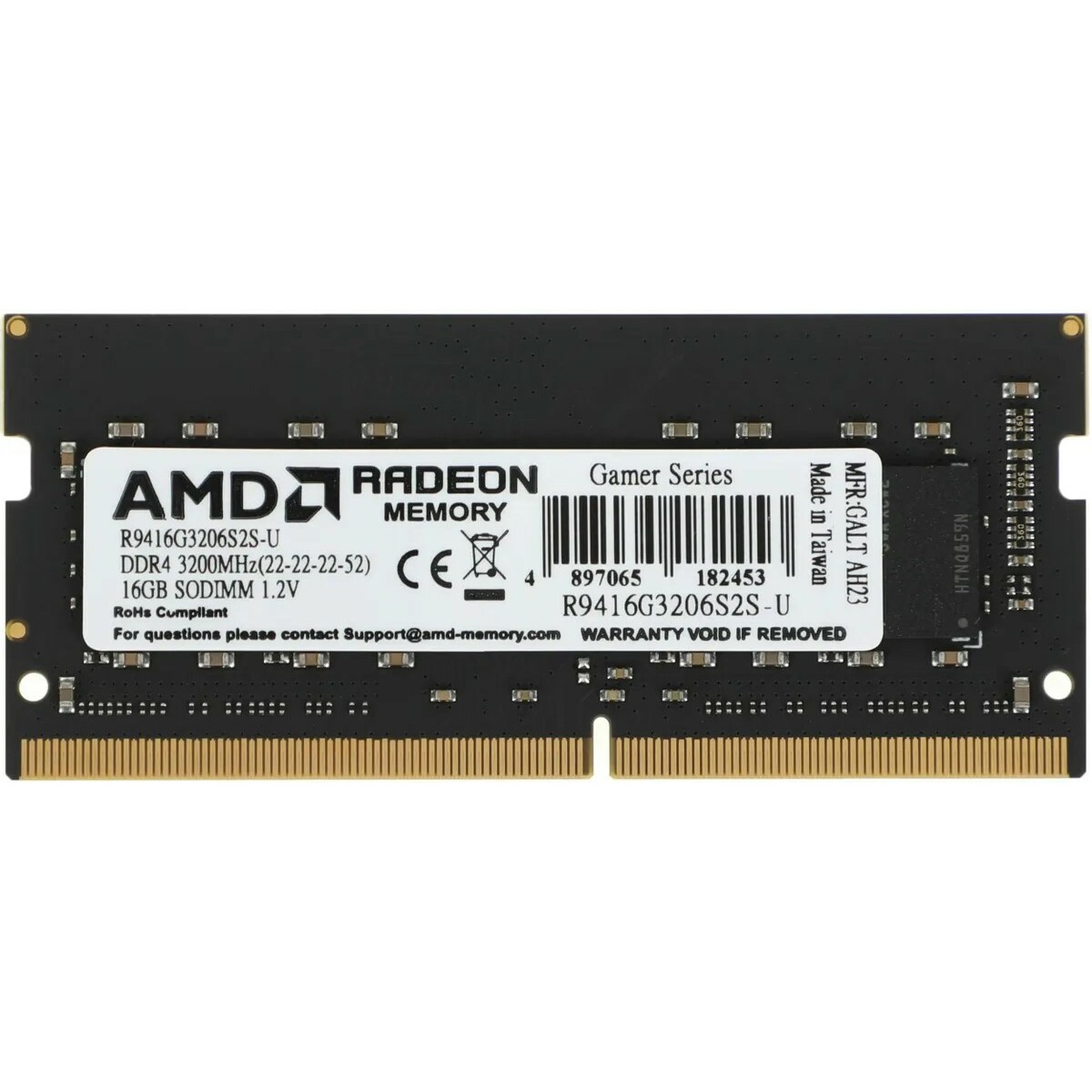 Память DDR4 16Gb 3200MHz AMD R9416G3206S2S-U