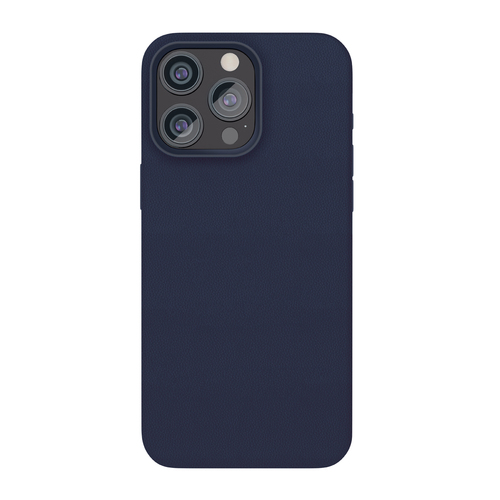 Чехол-накладка VLP Ecopelle Case with MagSafe для смартфона Apple iPhone 15 Pro (Цвет: Dark Blue)
