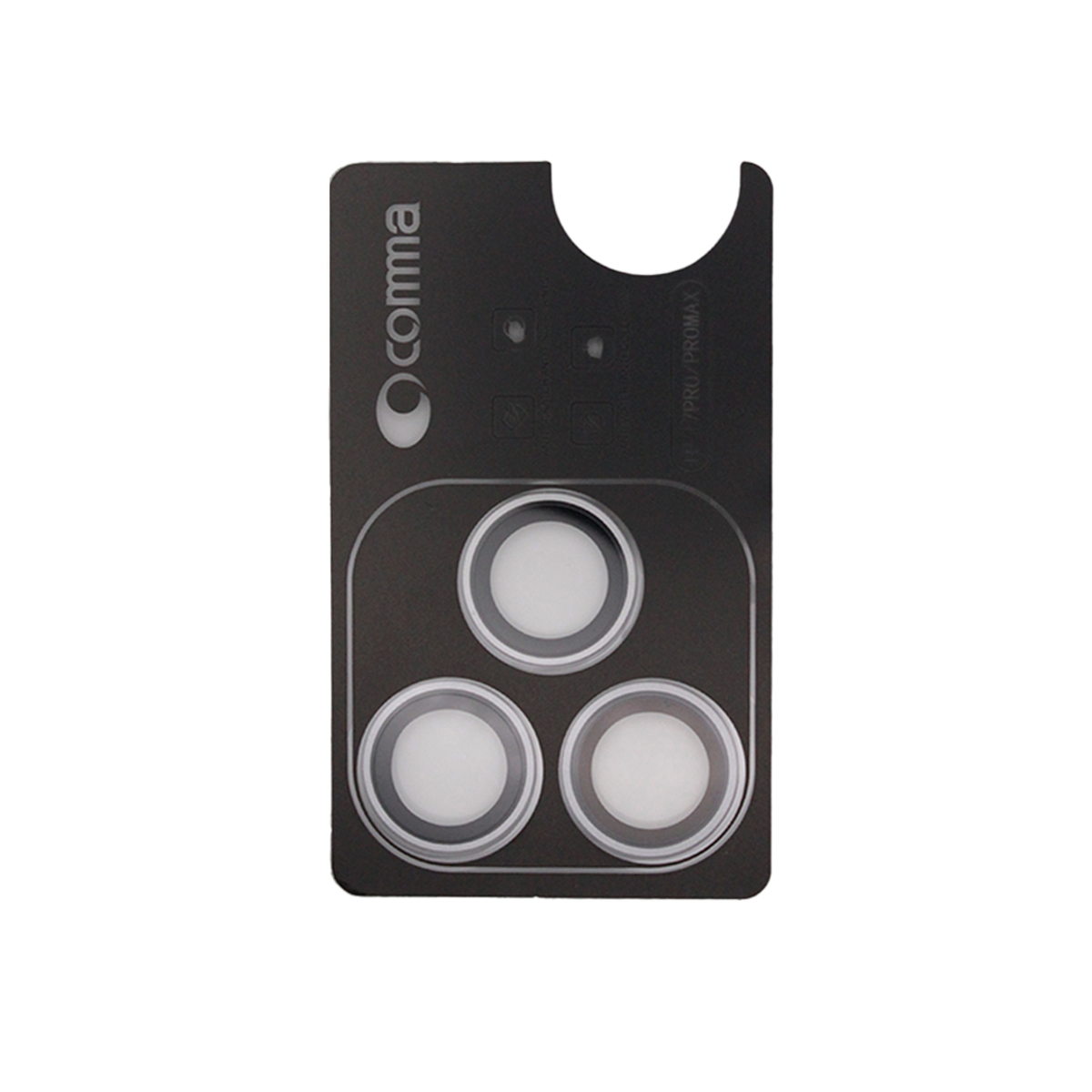 Защитное стекло для камеры Comma Eagle Eyes Series AR Lens Protector для iPhone 17 Pro / 17 Pro Max (Цвет:Titanium Gray)