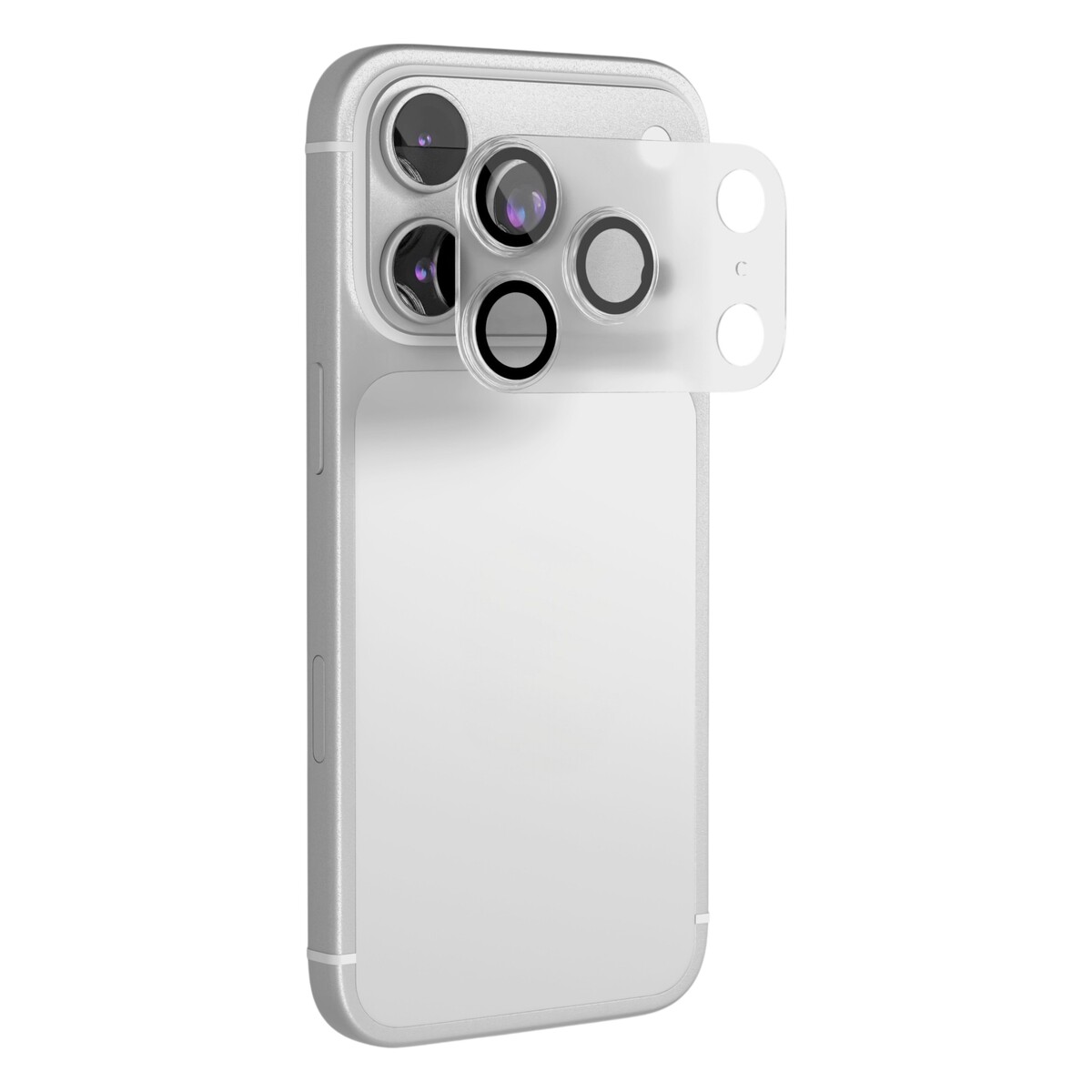 Стекло защитное VLP Lens Protector для камеры iPhone 18 Pro, с черной рамкой