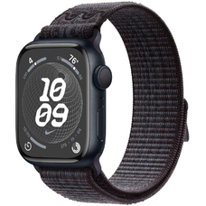 Умные часы Apple Watch Series 9 45mm Aluminum Case with Nike Sport Loop (Цвет: Midnight/Black/Blue)