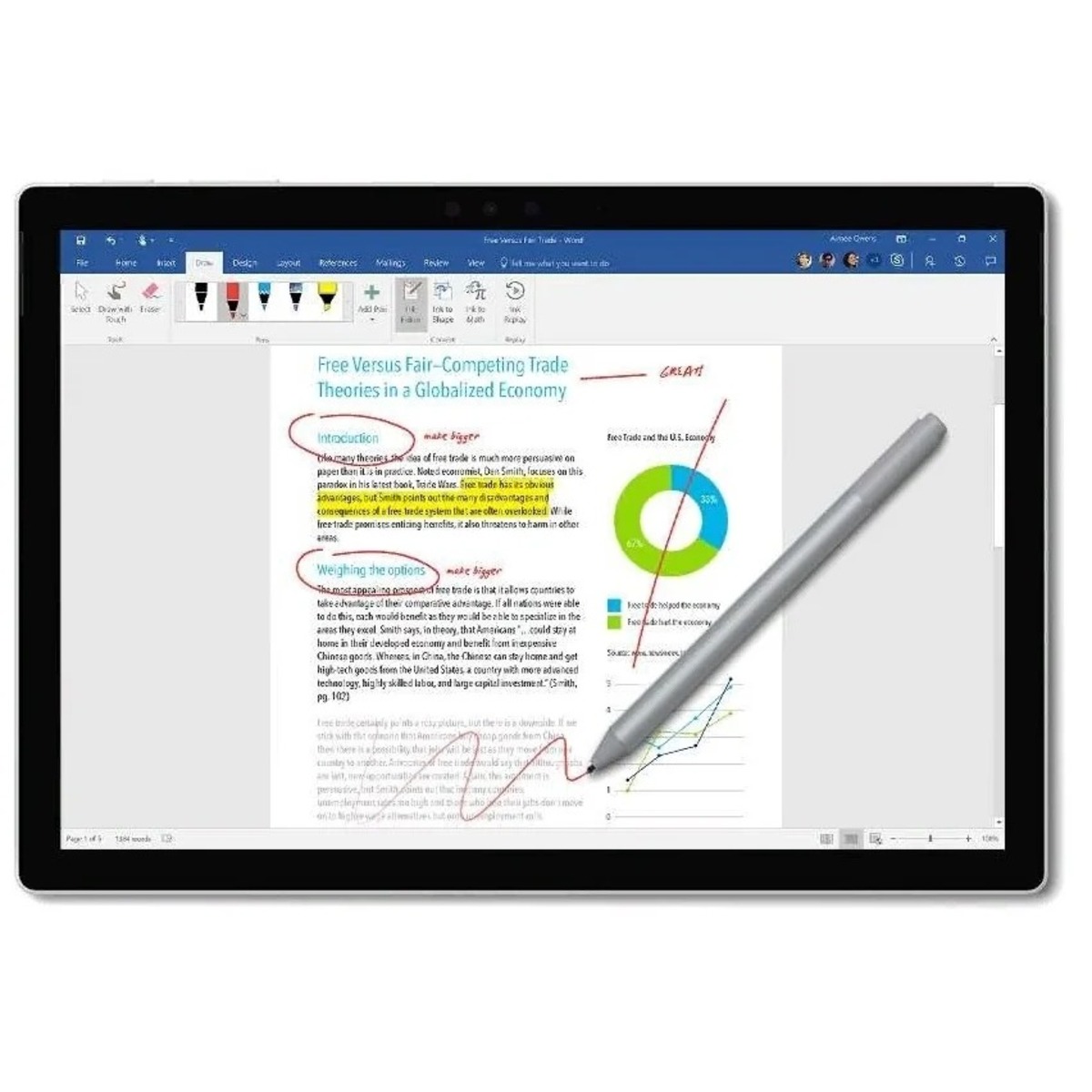 Стилус Microsoft Surface Pen (Цвет: Ice Blue)