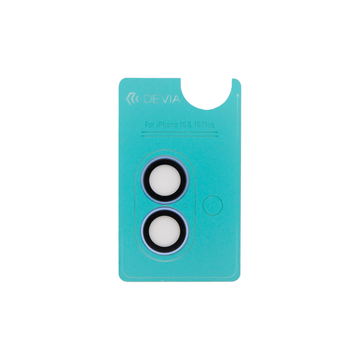 Защитное стекло для камеры Devia Peak Series Lens Protector для iPhone 16 / 16 Plus (Цвет: Blue)