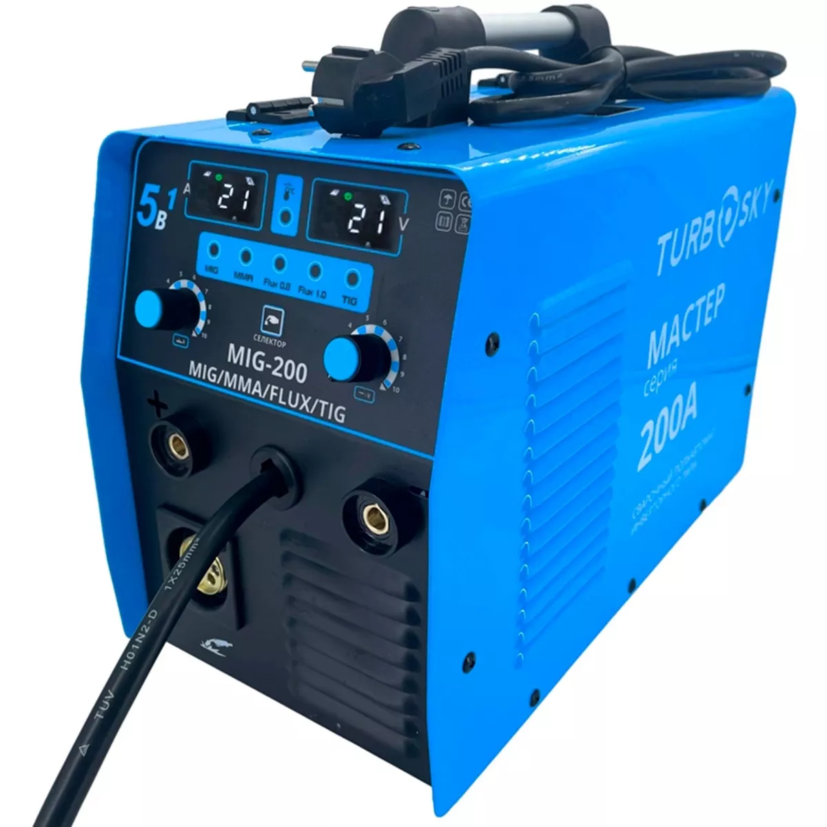 Сварочный полуавтомат Turbosky MIG-200А Мастер (Цвет: Blue)