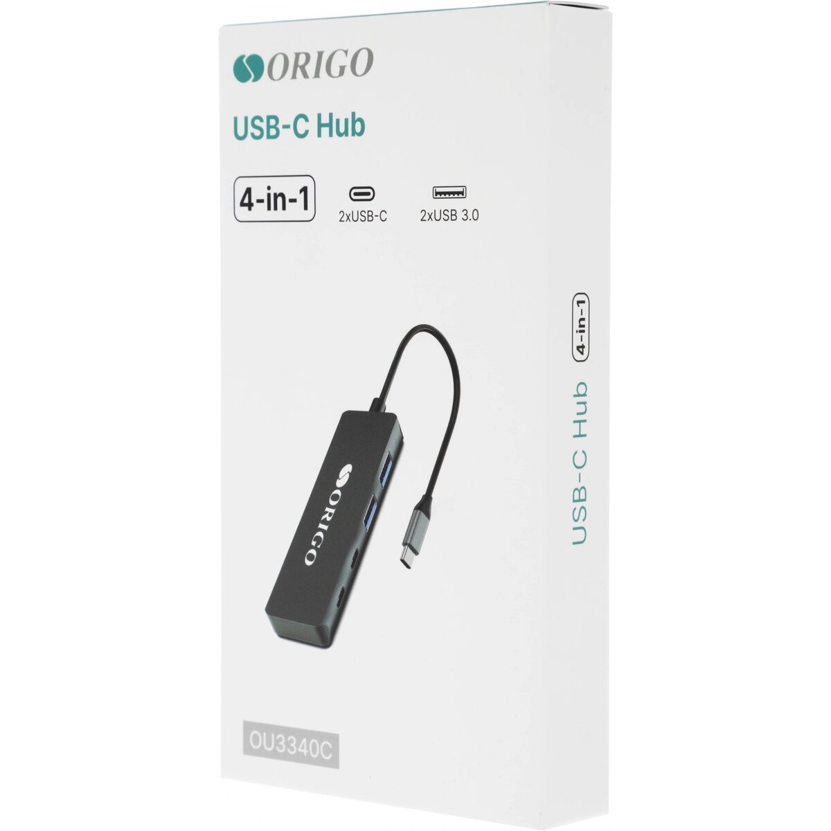 Разветвитель USB-C Origo OU3340C, черный