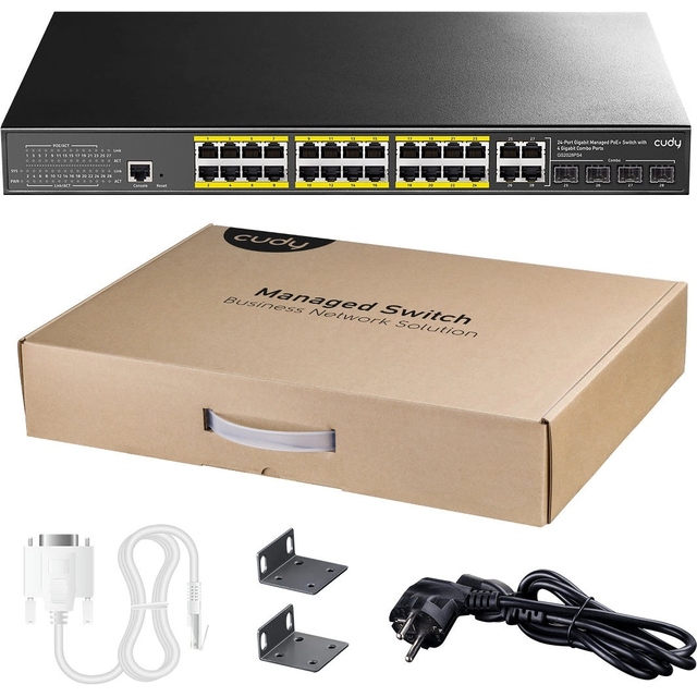 Коммутатор Cudy GS2028PS4-400W Коммутатор Cudy GS2028PS4-400W