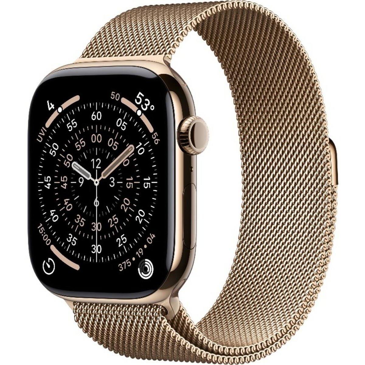 Умные часы Apple Watch Series 11 46mm Titanium Case with Milanese Loop S / M (Цвет: Gold)