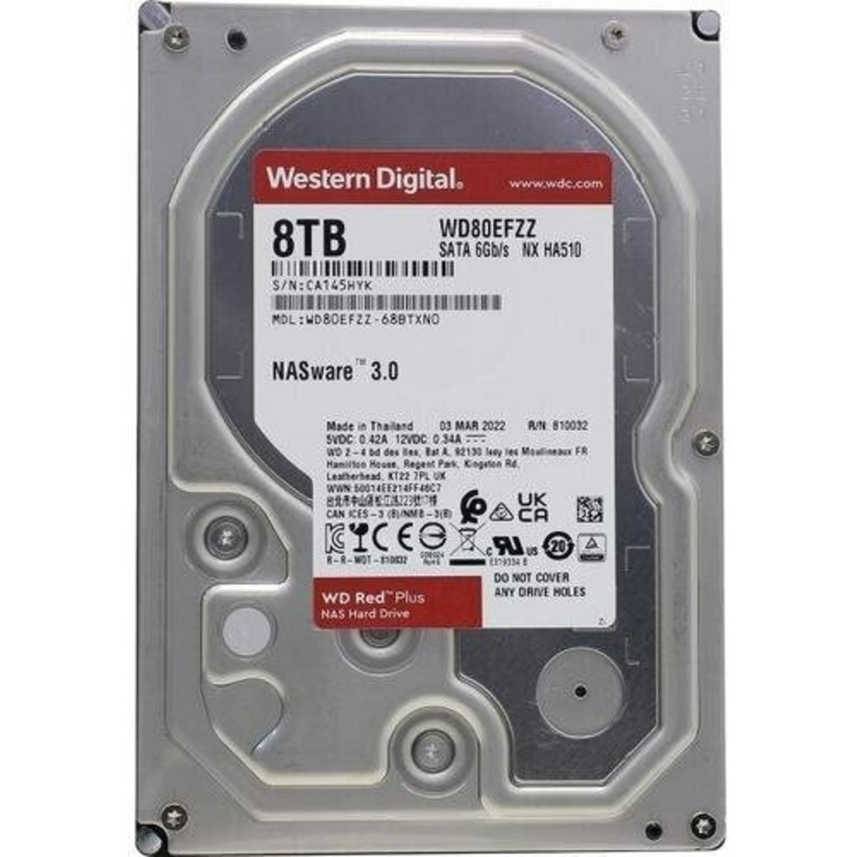 Жесткий диск Western Digital WD Red Plus 8Tb WD80EFZZ