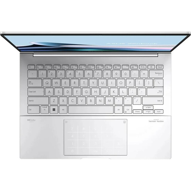 Ноутбук Asus Zenbook 14 UX3405CA-ST1093 (Core Ultra 9 285H 2.9Ghz/32Gb LPDDR5x/SSD512Gb/Intel Graphics/14 /noOS/silver) (90NB14W2-M01LJ0)