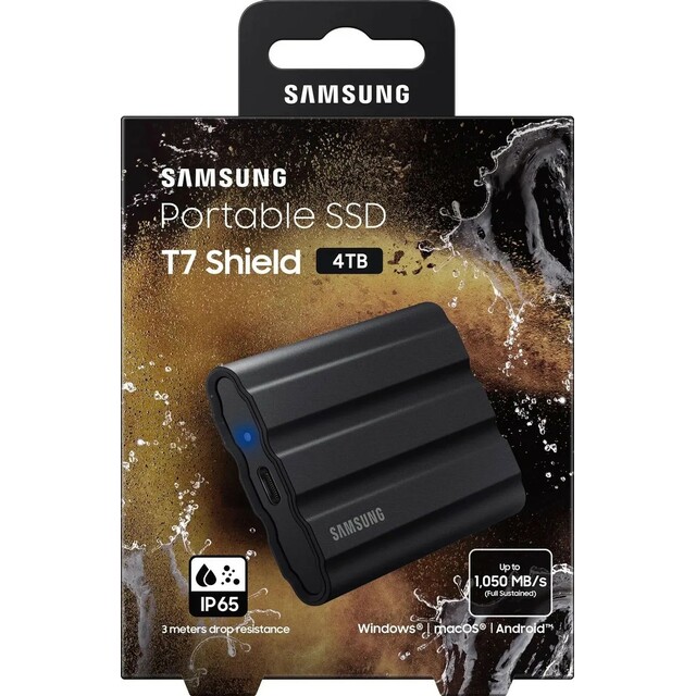 Накопитель SSD Samsung Original USB-C 4Tb MU-PE4T0S / WW, черный